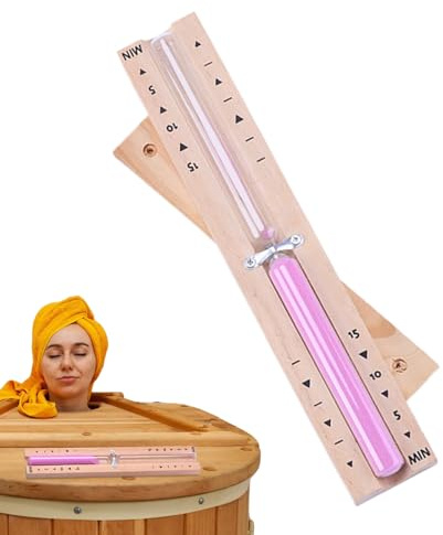 Minuteur de sauna rotatif en bois de 30 minutes | Décoration murale résistante à la chaleur - Horloge de commande précise pour centre de spa, salle de bain, salle de douche