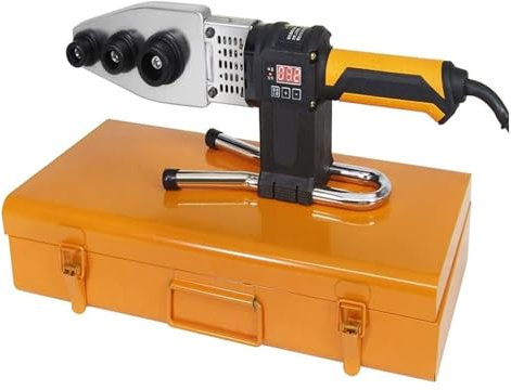 Saldatrice per tubi d’acqua, saldatore a fusione per tubi, saldatrice digitale di visualizzazione in plastica fuso per saldatura (20-32mm) PPR/PE/PP conduttrice 800W