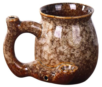 Resemugg - 380 ml kulinarisk servis lämplig för mikrovågsugn | keramisk för te, idealisk för varm/kalla drycker, kaffe, cocktails - present till dam, fru eller mamma