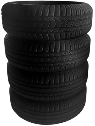 Glifora Tyre Pen Holder - Creative Tyre Shape Large Capacity Desk Organiser for Pens, Scissors and Paper Clips, Stable Non-Slip Base Office Decor
