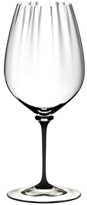 RIEDEL Fatto A Mano Performance Cabernet/Sauvignon, Einzelpackung, klares u. schwarzes Kristallglas