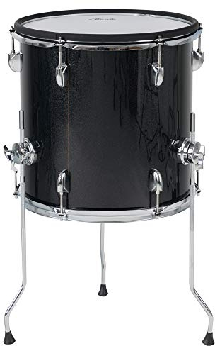 XDrum DD-670 Add-On Set, 14 x 14 Dual-Zone Tompad im Standtom-Format | Folierter Kessel aus Holz, Doppellagiges Gewebe-Fell, Fell austauschbar, Dual Zone (2 Spielflächen, Fell und Rim), Gewicht: 5