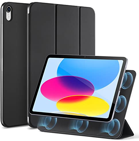ESR Hülle für iPad 11/10 Generation hülle 2025/2022 magnetische, iPad (A16) 10/11 Case, Praktische Magnetbefestigung, Two Way Trifold Ständer, Leichter Schutz, Auto Ruhen/Wecken, Schwarz