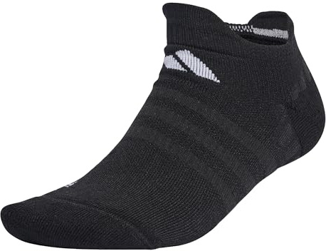 adidas Unisex - Vuxen Tennis Low-Cut Cushioned Socks 1 Pair, Black/White, 10.5-12.5