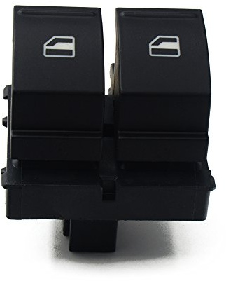 DKAEUK VWWS006 Bouton de commutation de vitres électriques pour Altea Ibiza Leon Toledo Am.ar.ok Caddy EOS Golf Pa-ss+at Polo Scirocco To+ur-an Transporter OE# 1K3959857A