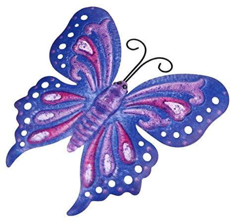 Yardenfun Butterfly Wall Decoration Metal Pendant Hanging Art for Garden Patio Living Room Wall Decor Outdoor Decoration
