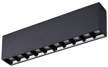 B·LED BARCELONA LED - Foco lineal LED superficie color negro - 20W - UGR18 - CRI90 - Chip - Blanco Neutro