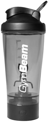 GymBeam Elektrischer Proteinshaker - Shaker mit 450ml Fassungsvermögen, BPA-freies Material, eingebautem Rührblatt, USB-C Aufladung, 30 x pro Ladung, LED-Leuchten, dichter Verschluss
