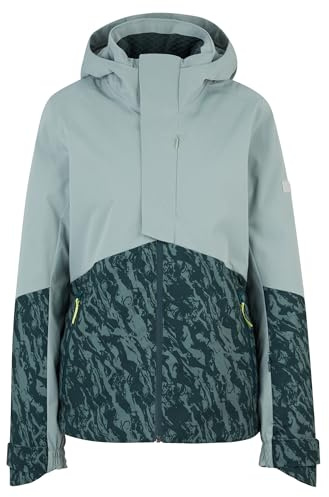 Ziener Damen TEDA Ski-Jacke/Snowboard-Jacke | atmungsaktiv, wasserdicht, jungle print, 36