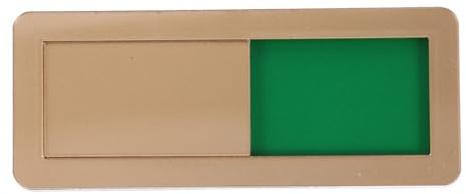 VILLCASE Panneau De Porte Bureau Indicateur De Confidentialité Glissant 10X4Cm Pour Salle De Réunion Signe Occupé Vacant Facile À Installer
