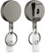 Uniclife 2 Pcs Porte Clé Rétractable Robuste Enrouleurs de Badges Métal Très Résistants Porte Badges Boîtier Métallique avec Ressort Inoxydable 70 cm de Corde Nylon Clip de Ceinture et Anneau de Clé