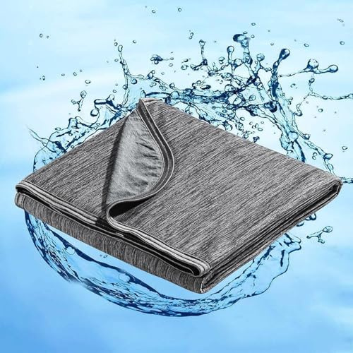 Marchpower Coperta Estiva Fresca 150 * 200cm, Arc-Chill 3.0 Coperta Letto in Fibra di Raffreddamento Giapponese Q-MAX> 0,5 Traspirante Morbido, Anti Statico, 2 Lati Allevia Sudore Migliora Sonno-Scuro