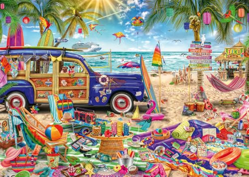 Schmidt 59793 Sonnige Auszeit am Strand Puzzle, 1000 Teile