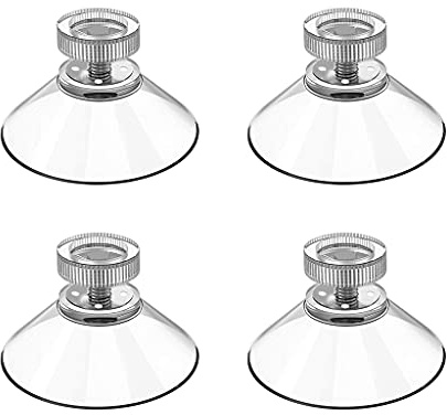 Vdaxvme 4/10 ventosas roscadas con tuerca de PVC transparente para colgar en la pared, accesorios de soporte de ventana