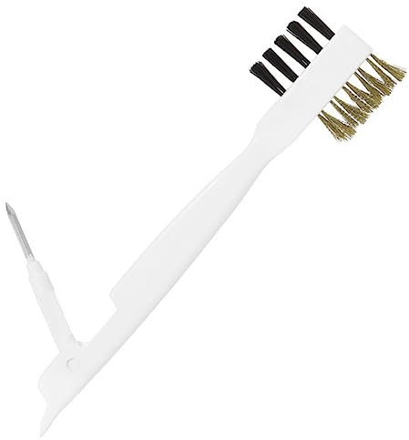 BESPORTBLE Gas Stove Cleaning Brush Stiff Bristle for Kitchen Cooktop Scraper, Hard Bristle Scrub Brush for Stove and Window Gap Dirt Removal