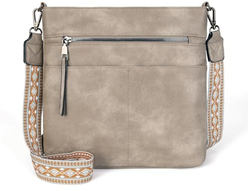 Gladdon handbags for women,damenhandtasche,umhängetasche damen mittelgroß,Crossbody Bag, Leder handtaschen multi pochette tasche,Schultertasche mit Breite Schultergurte Jacquard-Gewebe