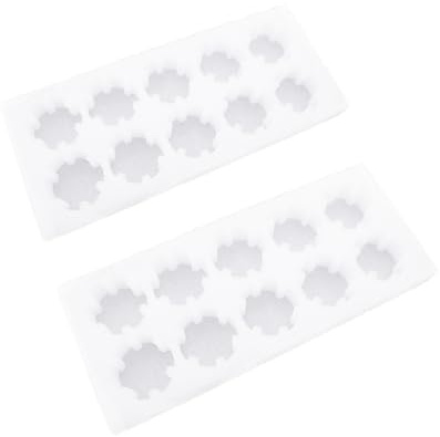 LIFKOME 2 ensembles Plateaux à Œufs Antichoc Mousse Perlé Lot de Boîtes de Rangement Capacité Importante pour Stockage et Transport Sûr des Œufs Ménagers Organisateur Réfrigérateur