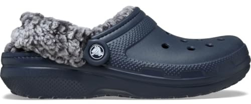 Crocs Sabots classiques doublés en polaire pour adulte, bleu marine, 40