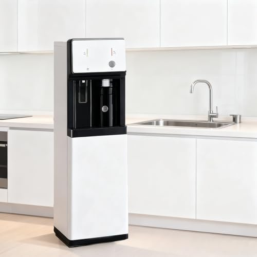 Distributore Acqua Distributore d'Acqua con Acqua Calda e Fredda, refrigeratore Alimentato dalla Rete idrica, Ideale for cucine e uffici