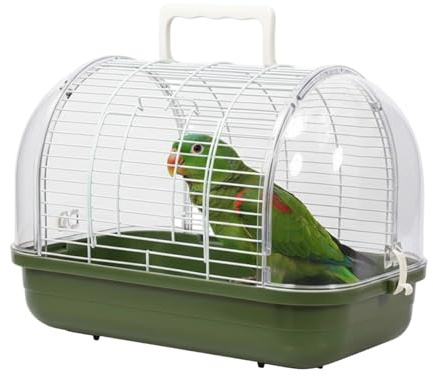 Cage De Transport D'Oiseaux – functional En Voyage, modern, portable, Caisse, Équipée d'un Perchoir Stable, et d'une Fenêtre Transparente Portable | Multipurpose Outdoor Indoor Utility