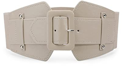 SYMOL Ceinture Large Extensible Pour Femmes,Taille 65cm-160cm Ceinture Corset large 7,5cm (Abricot,Taille:130cm-160cm)
