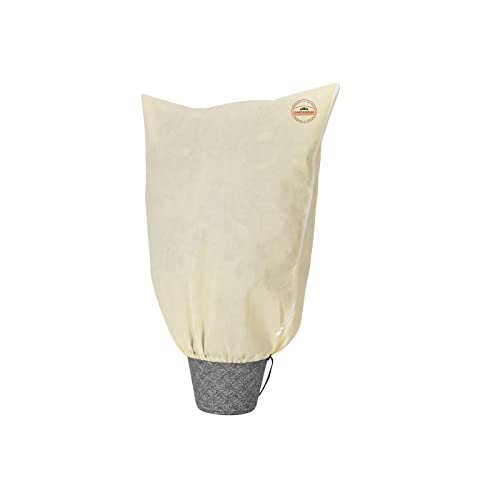 Gardebruk Housse de Protection pour Plantes 60x80cm 70g/m² Fermeture éclair Voile d'hivernage bâche de Protection Beige