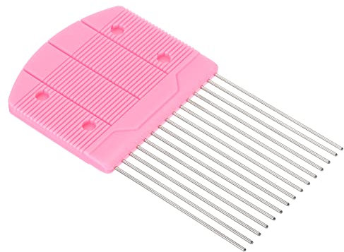 PATIKIL Papier Ligné Piquage Outil Peigne, Origami Cardage Tableau Créer bandes Boucles pour Bricolage Art Artisanat, Rose