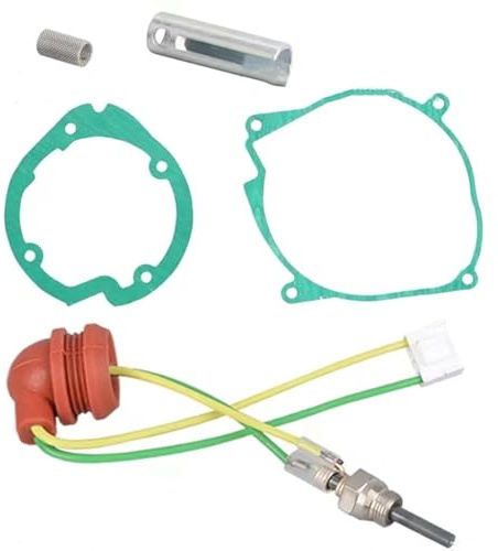 ZHCIHO 5PCS 12V Glow Plugs, 5KW Chinese Diesel Heater Spares, Ceramic Chinese Diesel Heater Glow Plug, Auxiliary Heater Diesel Heater Glow Plugs, Car Air Diesel Gasket