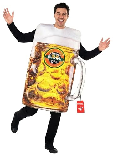 Morph Disfraz Cerveza Adulto, Beer, Tiroles, Oktoberfest Hombre, Cerveza Mujer, Divertido, Carnaval