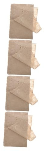 SHINEOFI 4sets Handmade Vintage Paper Chinese Calligraphy Art Paper Rice for Painting 25sheets 4