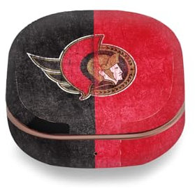 Head Case Designs Offizielle NHL Halb beunruhigt Ottawa Senators Vinyl Haut Aufkleber Abziehbild Abdeckung kompatibel mit Buds Live/Buds Pro / Buds2