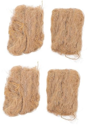 BIUDECO 4packungen Jute Seide Feuerstarter Für Camping Und Outdoor Natürliche Anzündhilfe Für Grillen Wandern Und Survival-aktivitäten