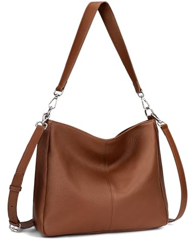 befen Bolso Bandolera Mujer Bolsos Mujer de Cuero Auténtico Casual Bolso Shopper Bolso de Hombro Bolsa Tote Gran Capacidad