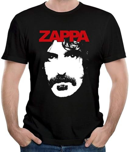 YINGLIAOO Men's Frank And Zappa T-Shirt Black
