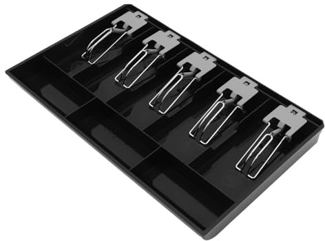 OFFSCH Kassenschublade Mit Clips Fünf Fächer Für Geld Schecks Und Karten Robuste Und Metall Für Langlebige Nutzung Für Supermärkte Und