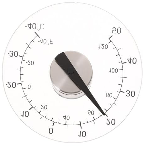 Gatuida Thermometer Für Fenster Selbstklebend Rund Durchmesser Wasserdichtes Außenthermometer Haushaltsthermometer Ohne Batterie Mit Präzisions-bimetallsensor