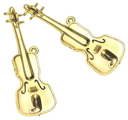 Toyvian 2 Stücke Maßstab 112 Mini Violine Spielzeug Für Puppenhaus Decor Realistische Musical Instrument Ornament Saiten