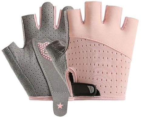 FakeFace Gants de Vélo sans Doigts pour Enfants Gants de Sport Antidérapants Respirant pour Enfants 3-8 Ans Mitaine de Sport pour Fille Garçon pour Les Sports de Plein Air