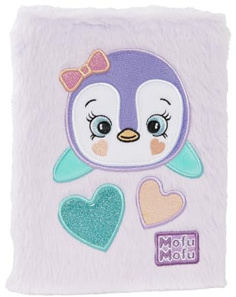 MOFU MOFU - Diario Scuola 2025-2026, Agenda 12 Mesi per Bambini e Ragazzi, Copertina in Plush e Dettagli Ricamati, 352 Pagine Colorate con Attività e Giochi, per Scuola Elementare e Media, 13x18.5h cm