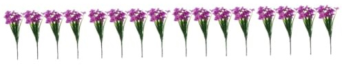 Homoyoyo Ramo De Flores Artificiales Violeta para Decoración De Bodas - - Sin Agua Ideal para Hogar y Celebraciones