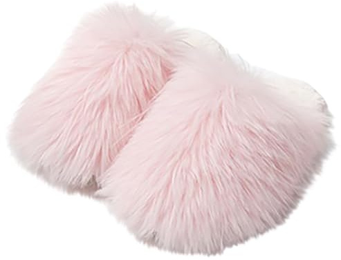 Tofflor herr plysch, tofflor herr filttofflor varma tofflor mode stugskor mjuka bekväma gästtofflor unisex sovkläder mjuka sulor stugskor med fodrade, ROSA, 38 EU