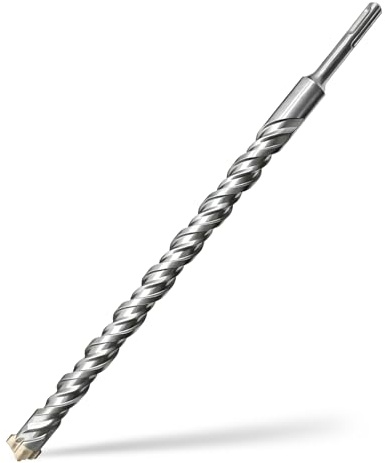 SDS Plus Punte da Trapano 22x350MM,con 4 punte in metallo duro e doppia vite,per calcestruzzo,pietra naturale,pietra