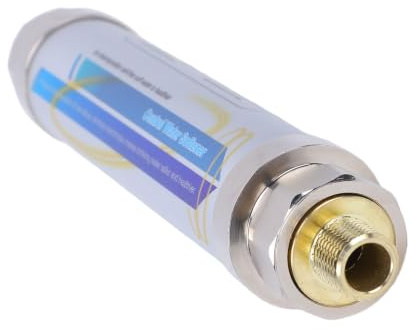 AUNMAS Descalcificador de Agua No Salada Suavizante de Báscula para Toda la Casa Ablandador de Agua Magnético para Tuberías Calentadores Electrodomésticos con Acero Inoxidable (1/2 pulgada (DN15))