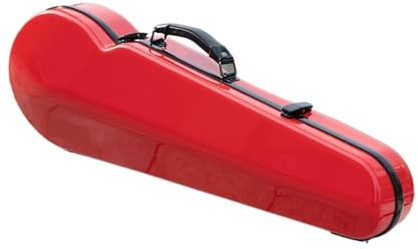 Geigenkasten für Violine Violinenkoffer 4/4 Größe Leichtgewicht Wasserdicht Hybrid Carbonfaser(Pure Red)