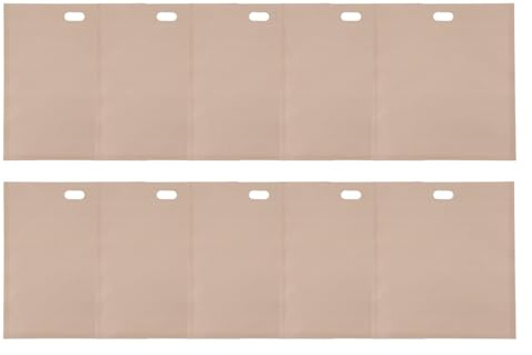 Lot de 10 sacs à grille-pain réutilisables en tissu et verre adaptés pour la cuisine et le nettoyage en un clin d'œil Compact et pratique, léger et pliable (20 x 22 cm)