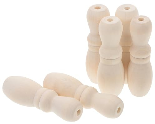 TOYANDONA Lot de 6 Tirettes de Cordon de Rideau en Bois Naturel Extrémité de Store Rustique Accessoires pour Stores Vénitiens Décoration Intérieure Usage
