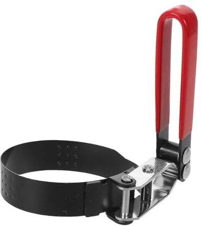 IMIKEYA Clé à Sangle en Acier Réglable pour Moteur 60-73 Mm Petite Clé à Filtre Compacte Outil de Retrait pour Voitures et Motos pour Démontage