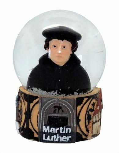30057 Souvenir Schneekugel Martin Luther Schlosskirche Wittenberg Geburtshaus 65mm Durchmesser