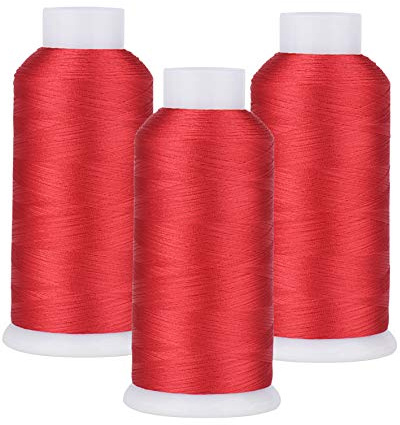 60WT Bobbin Fill Thread Machine Embroidery Thread (Red 800)
