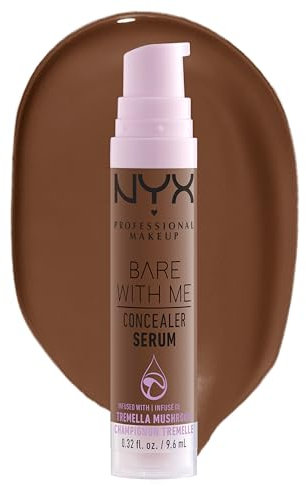 NYX Professional Makeup Abdeckendes Serum mit natürlichem Finish und mittlerer Deckkraft, Bare With Me Concealer Serum, Rich, 9,6 ml